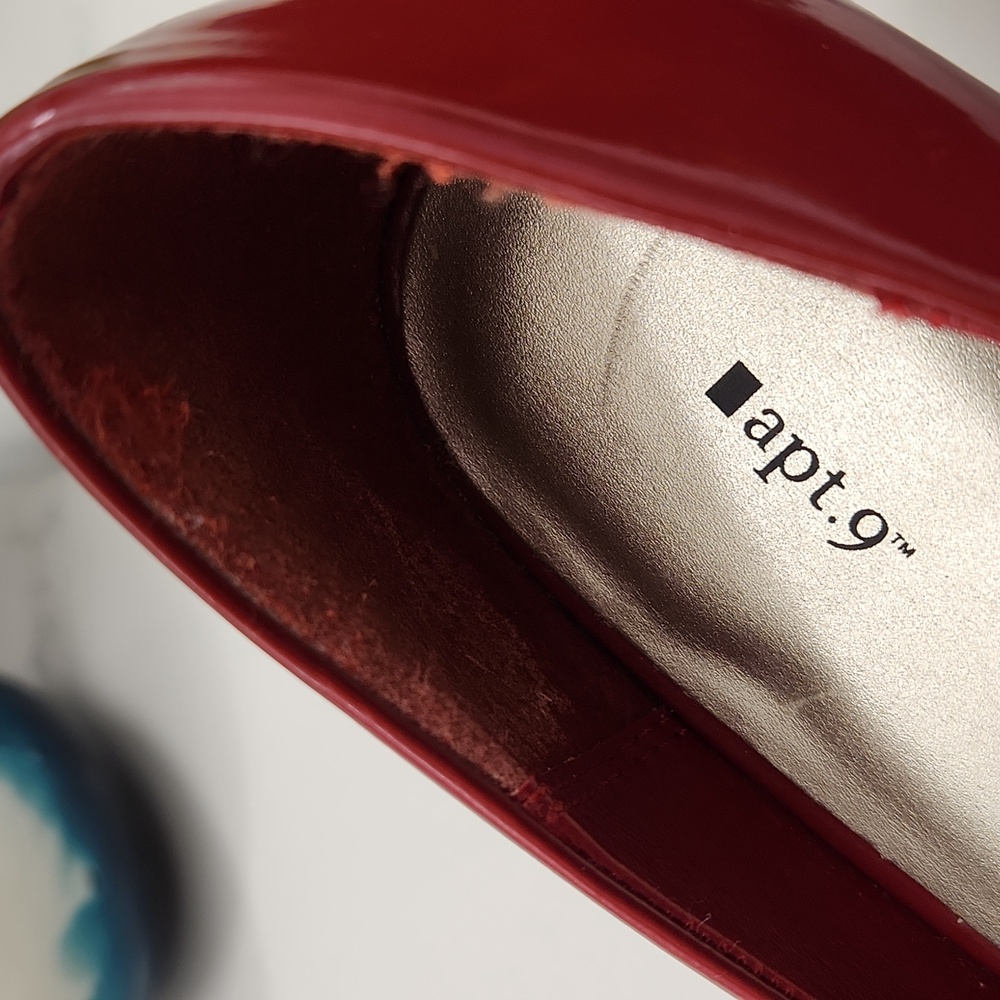Apt. 9 Chic Red Open-Toe Heels ❤️ Just In Time For Vallentine's Day ❤️ - Picture 4 of 8